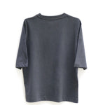 Heavy Weight Women's Boxy T-shirt - India Ink Grey Embroidered
