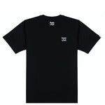 Heavy Weight Icon T-shirt - White On Black Embroidered