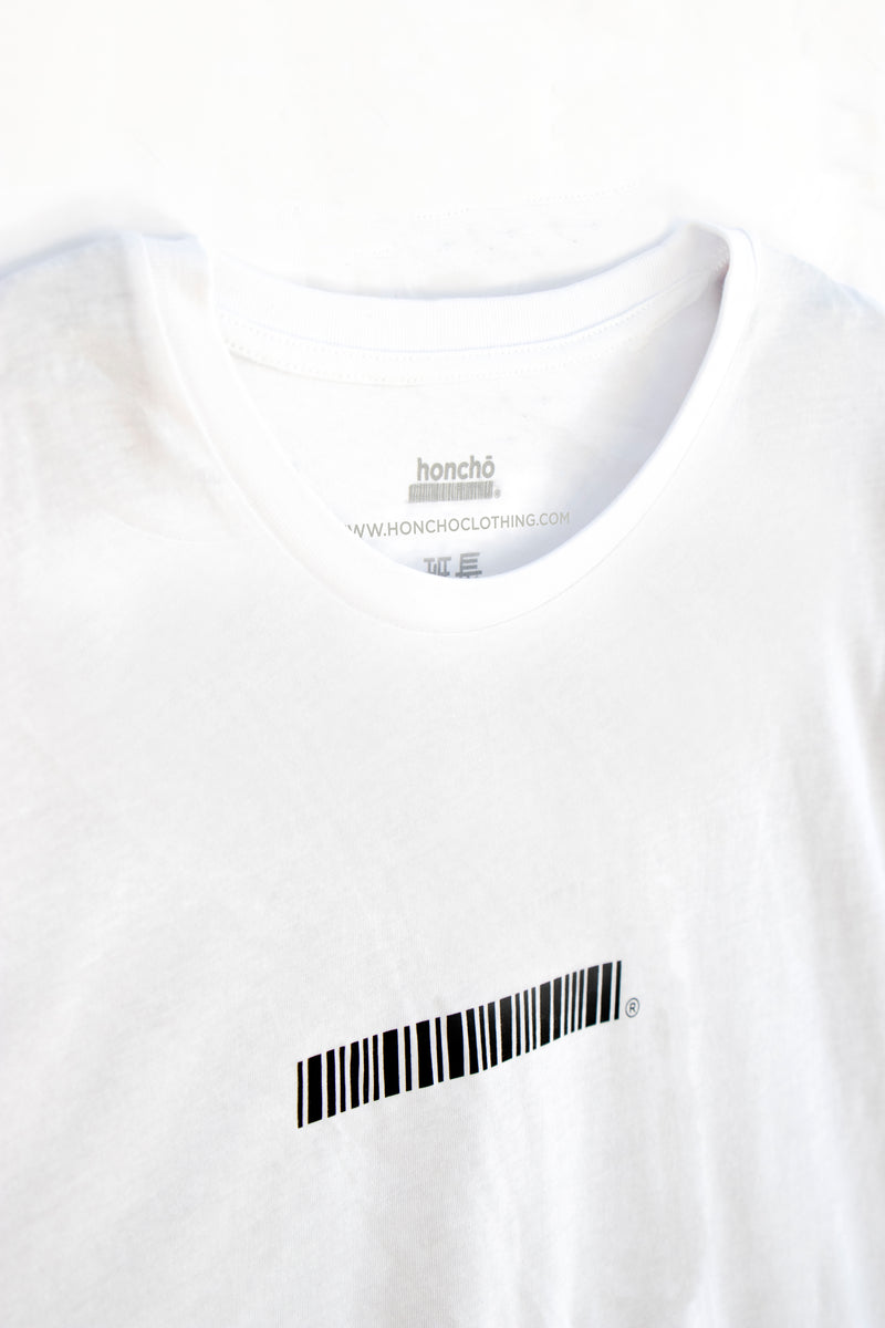 The Minimal - White Barcode T-shirt